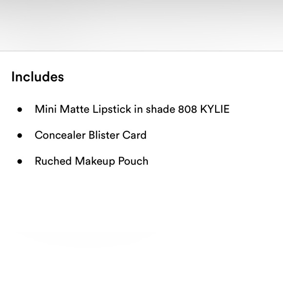 KYLIE COSMETICS Velvet Lip Kit in Color Charm (705) w/3 piece Bag Set 🆕 - Picture 11 of 11
